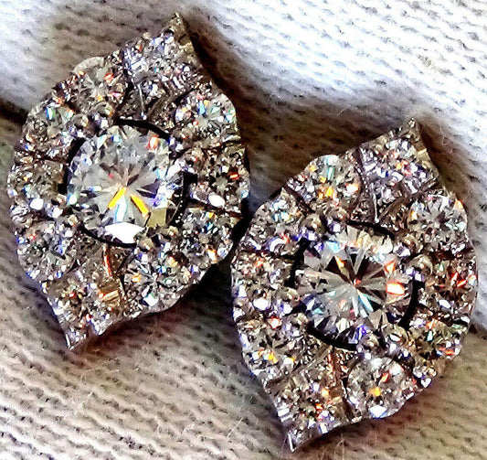 Ladies diamond earrings studs VS/G 0.71ct - Shilat