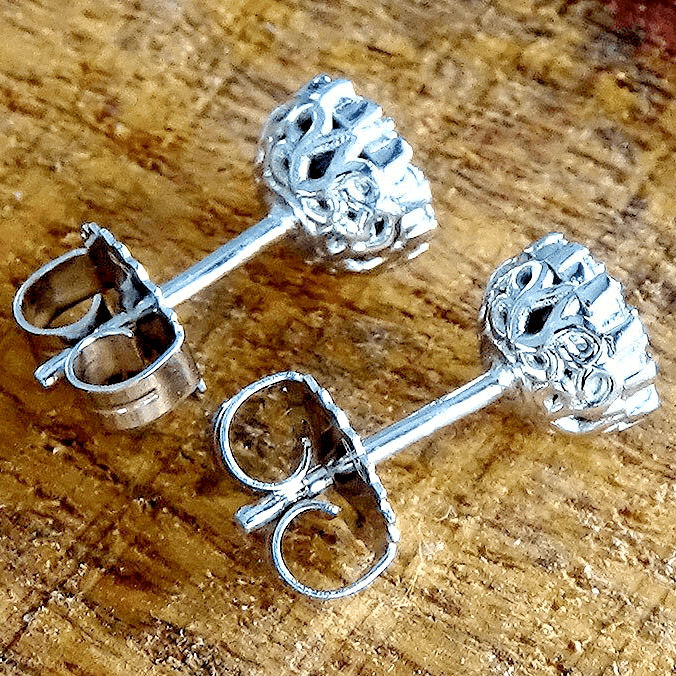 Real diamond earrings studs 14k 0.66ct - Shilat