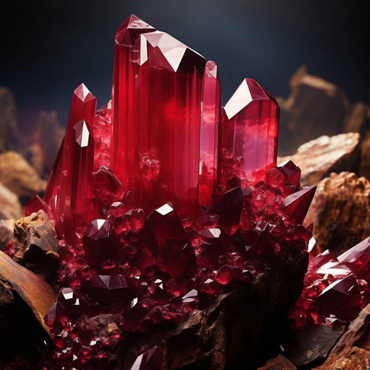 red ruby gemstone crystal 