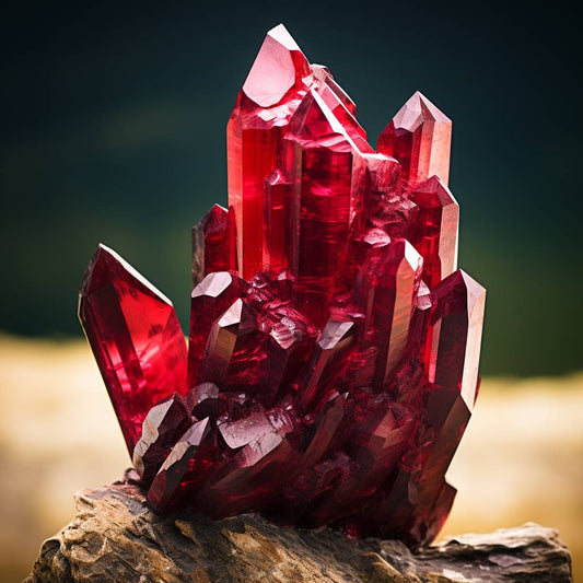 red ruby crystal gemstone 