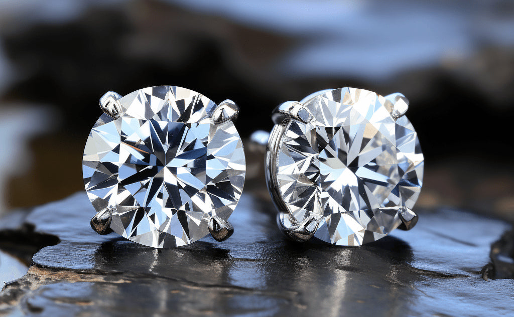 lab grown diamond studs 