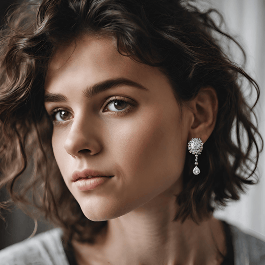 lab-grown diamond earrings