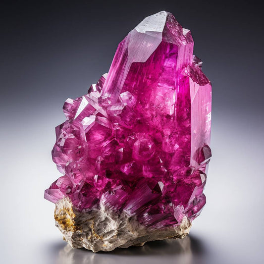 uncut pink sapphire crystal