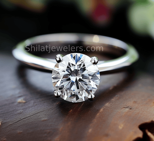 lab diamond ring round cut