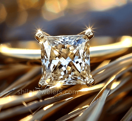 princess lab grown diamond ring 