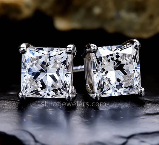 Diamond studs for women - Shilat 