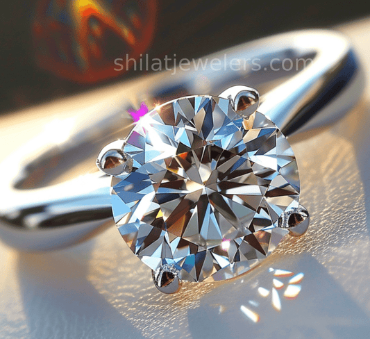 lab grown diamond engagement ring 