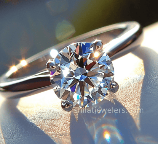 engagement ring lab grown diamond 