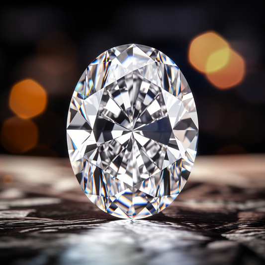 oval lab diamond 