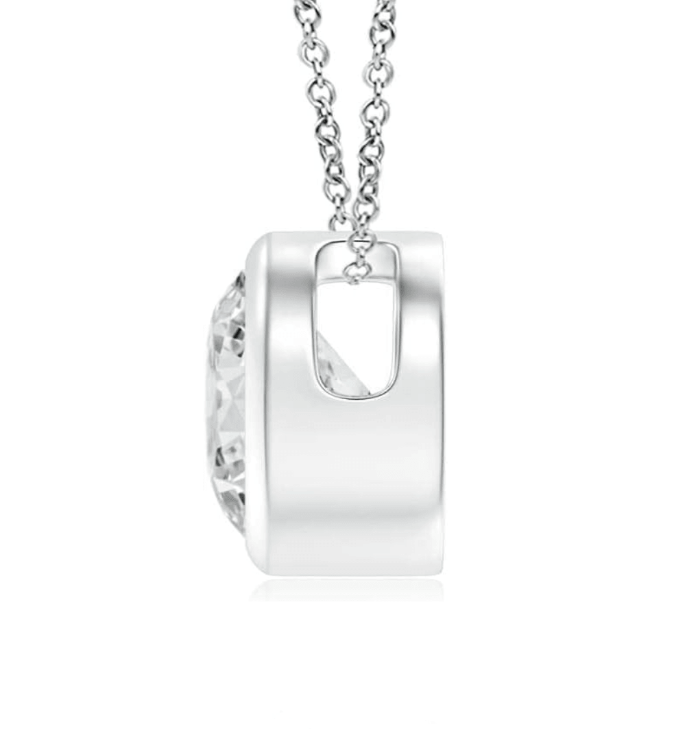 Lab grown diamond solitaire necklace - Shilat 