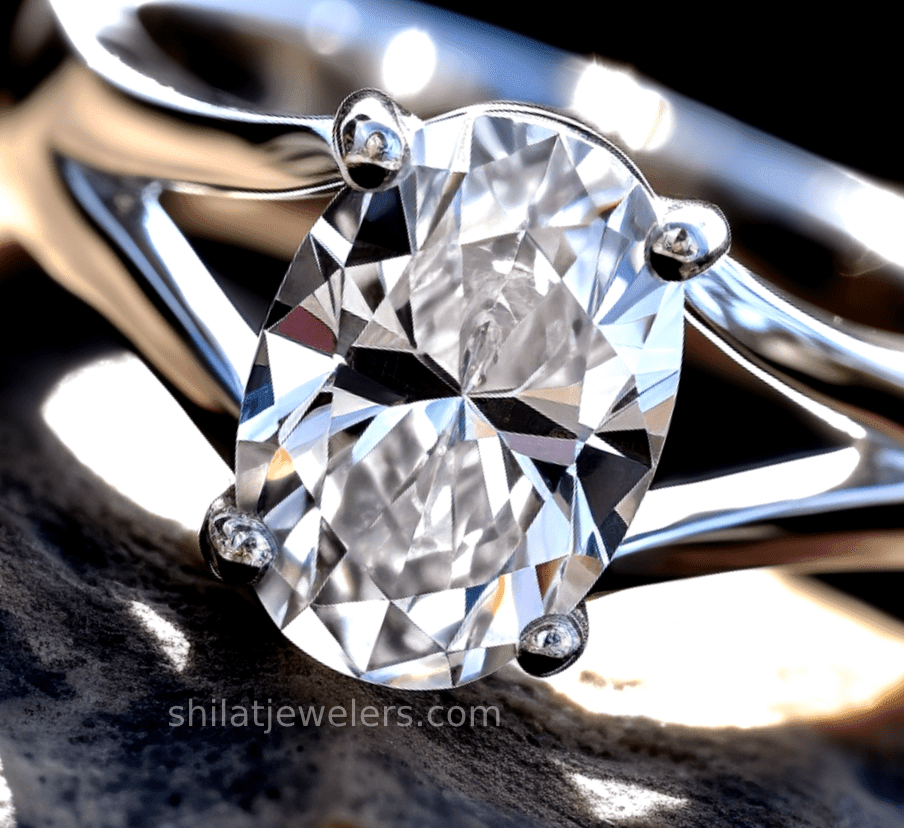 best lab created engagement ring oval