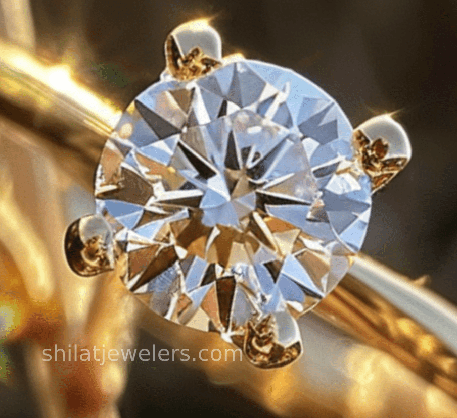 Synthetic diamond rings