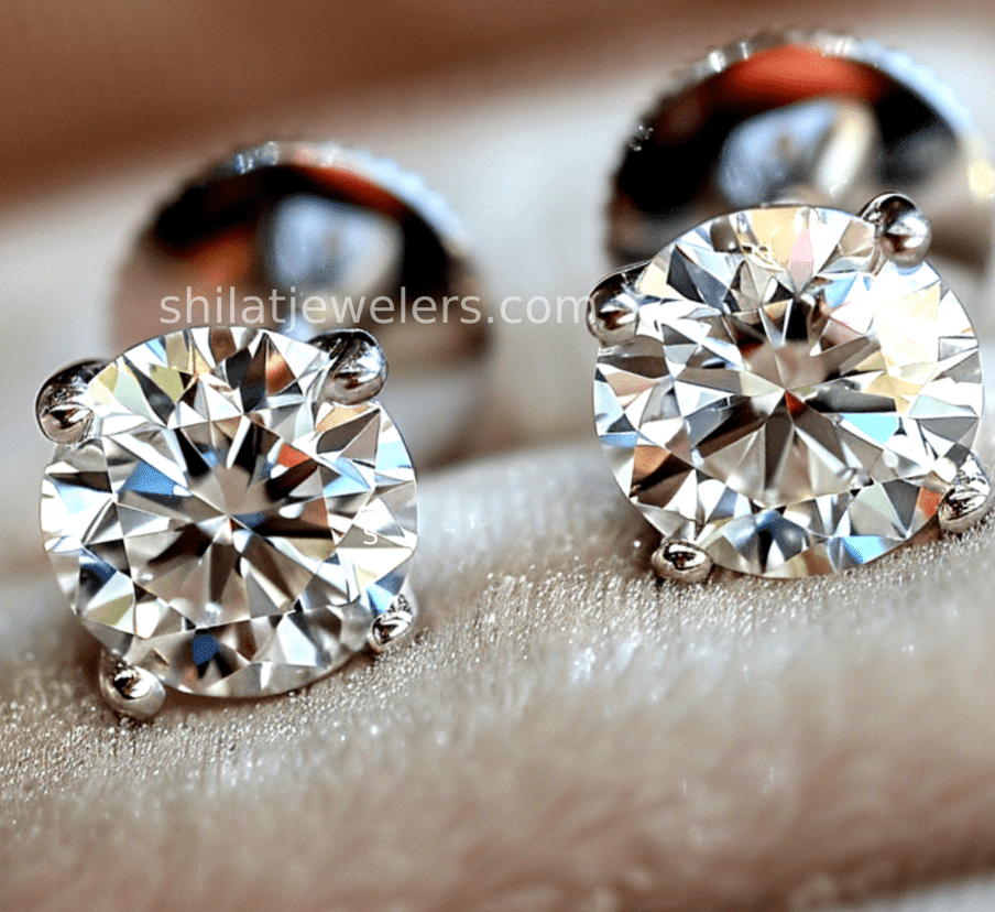 lab diamond earrings - Shilat