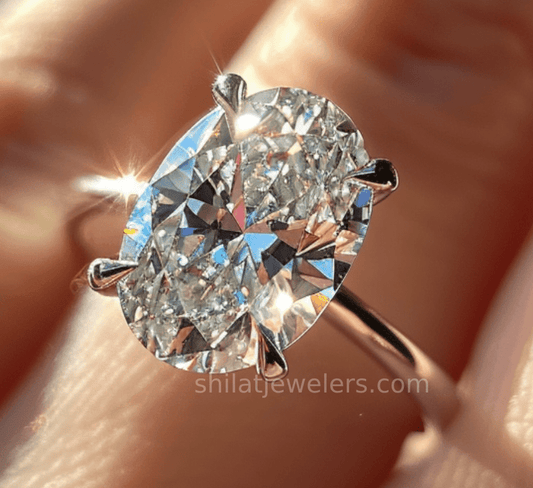 3 ct lab created diamond ring