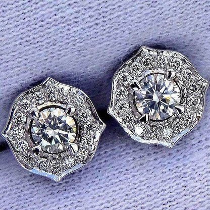 Diamond stud earrings for women 0.62ct - Shilat 