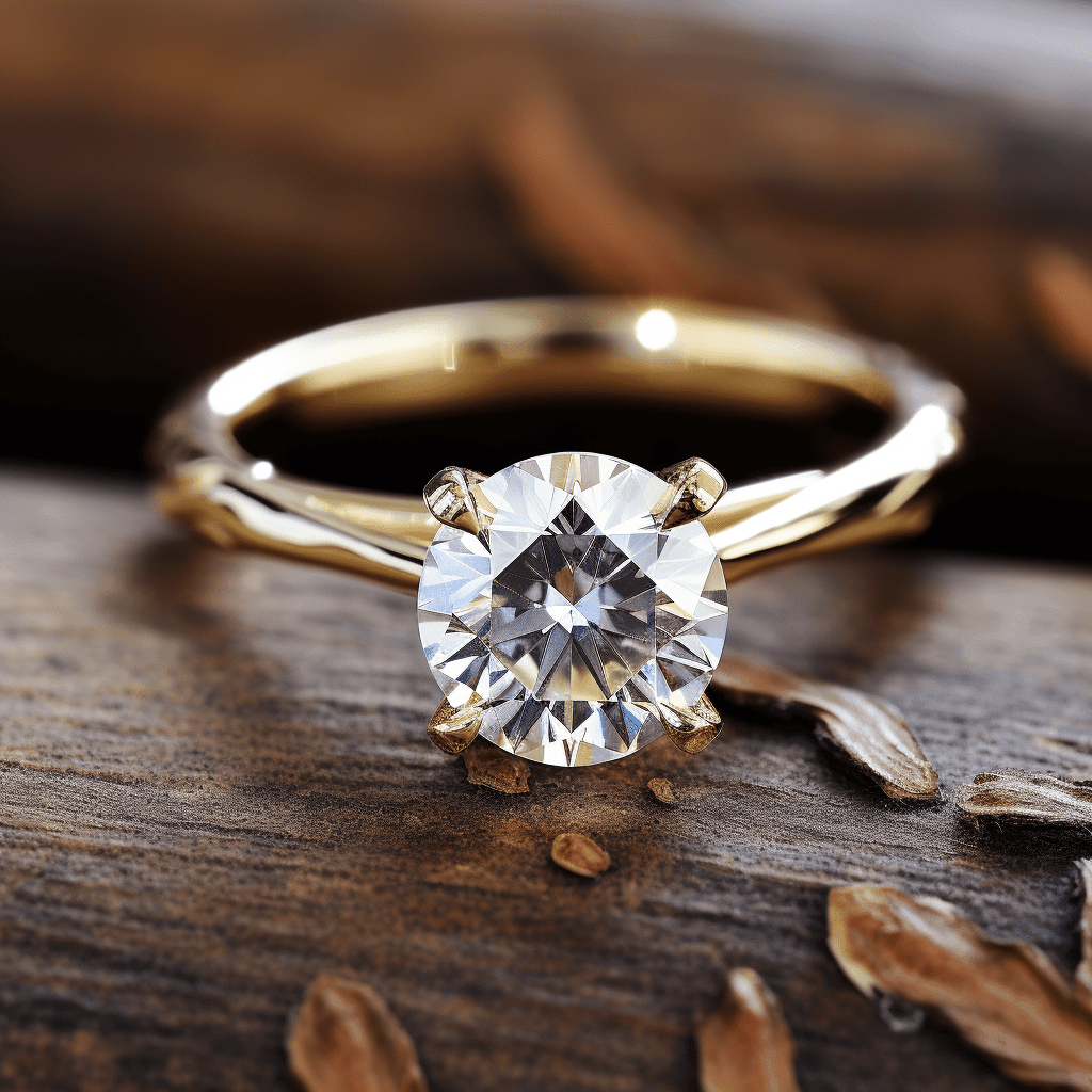 1.0ct Engagement rings with lab diamonds