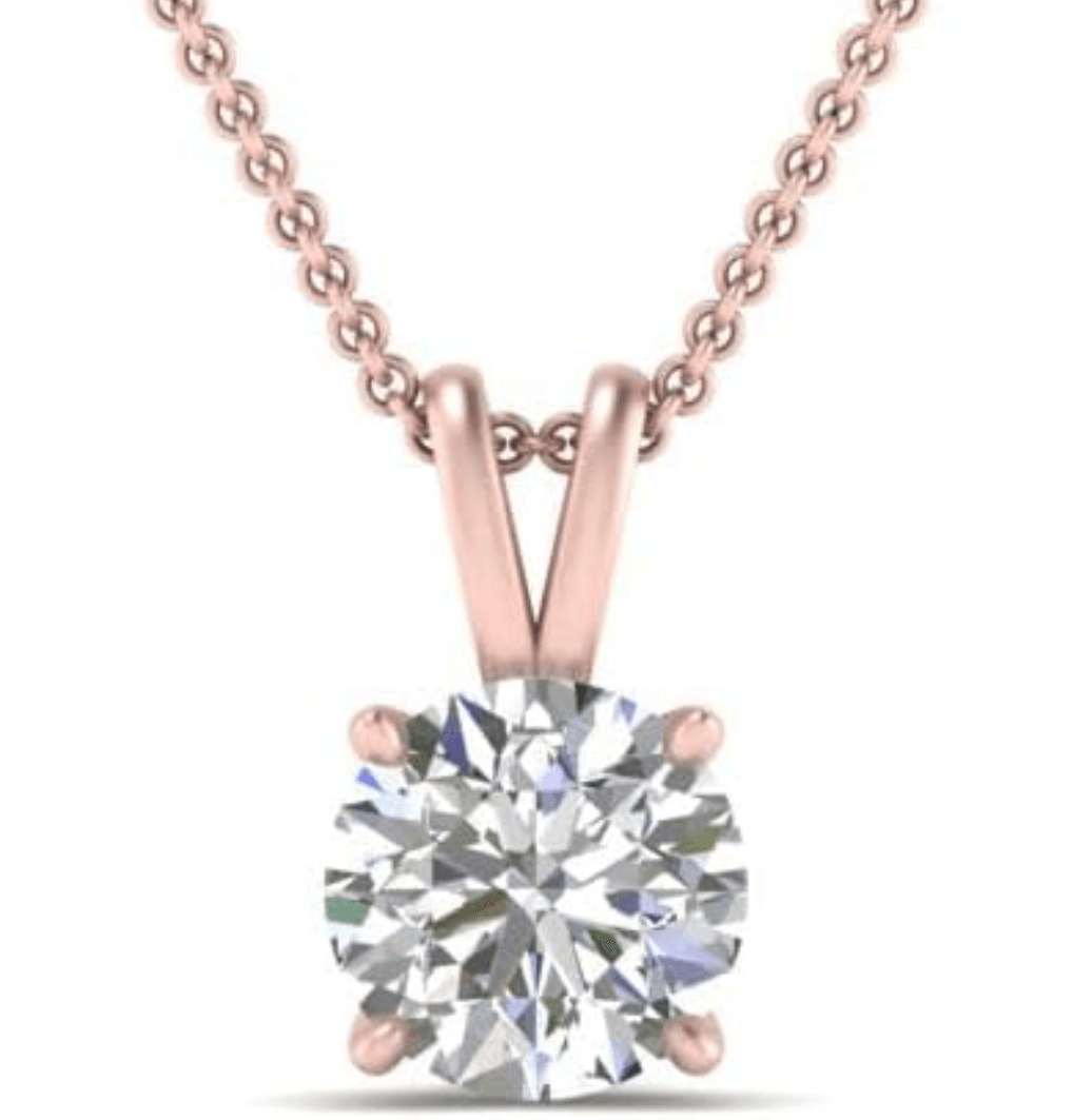 2 carat lab grown diamond necklace - Shilat 