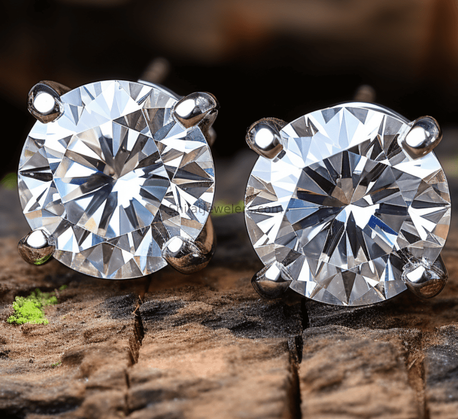 2.0 Carat lab grown diamond studs earrings - Shilatjewelers