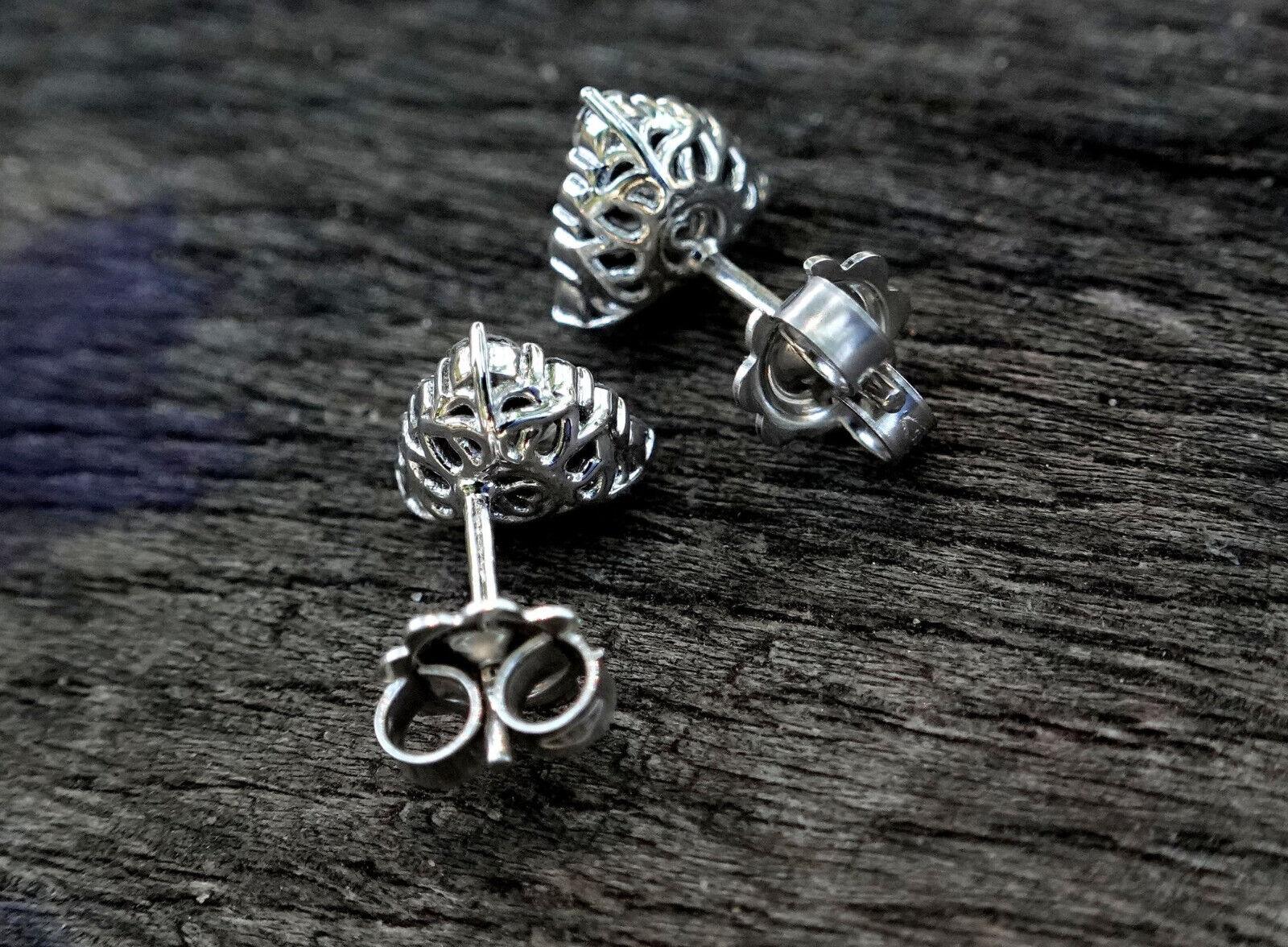 ladies diamond earrings studs 0.86ct VS 14K - Shilat 