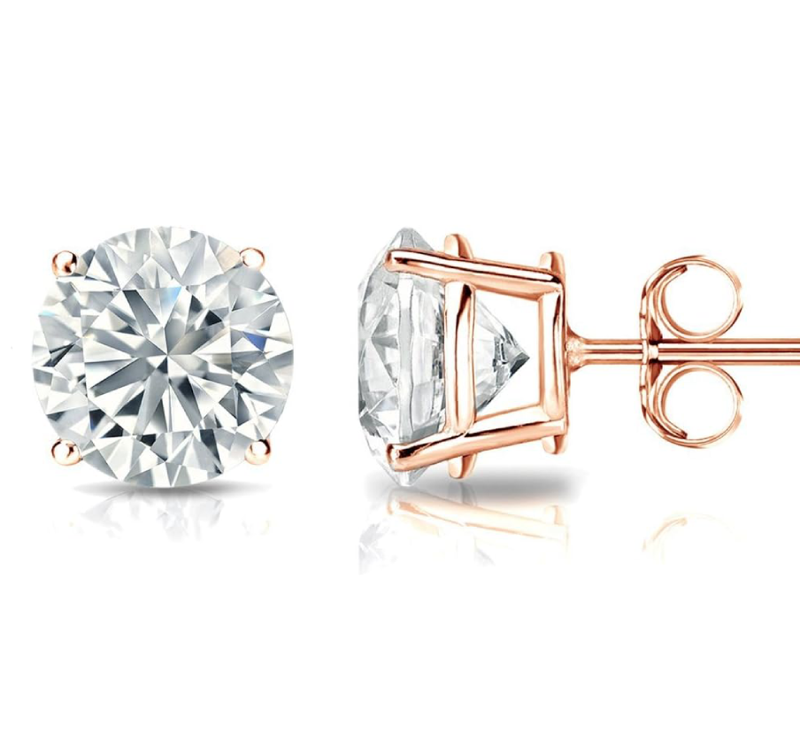 2 carat lab grown diamond earrings - Shilat 