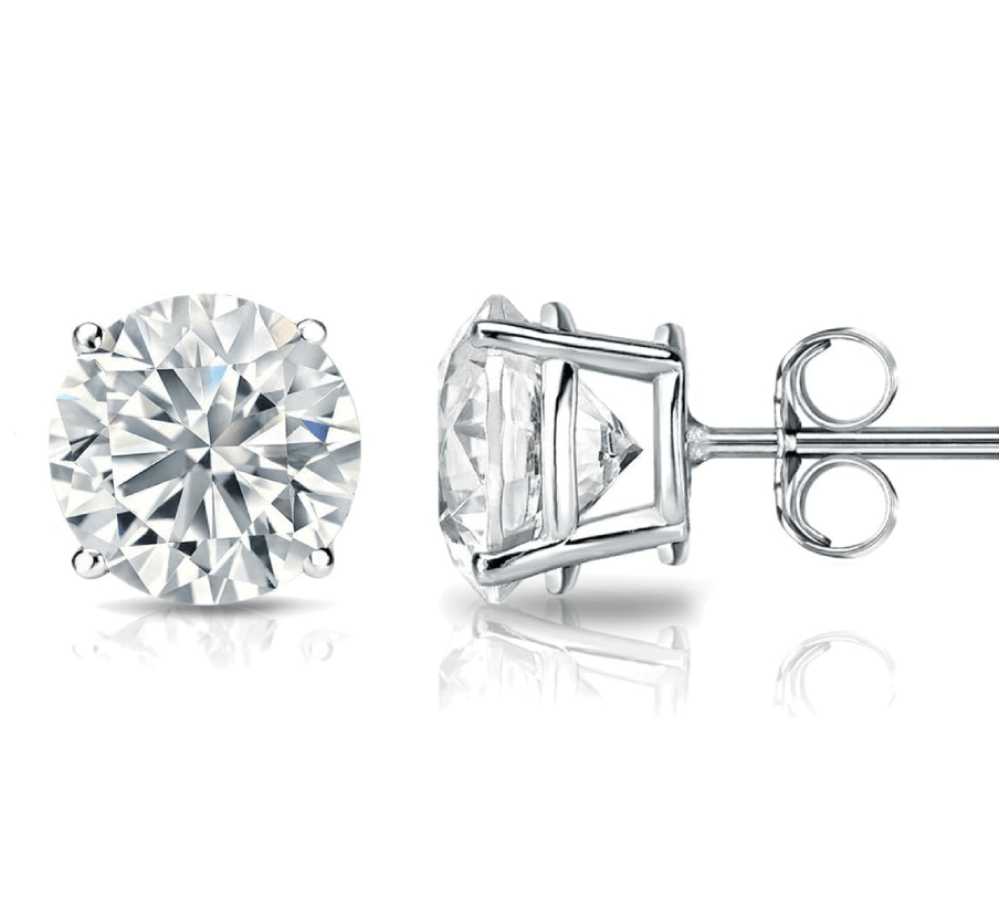 2 carat lab grown diamond earrings - Shilat 