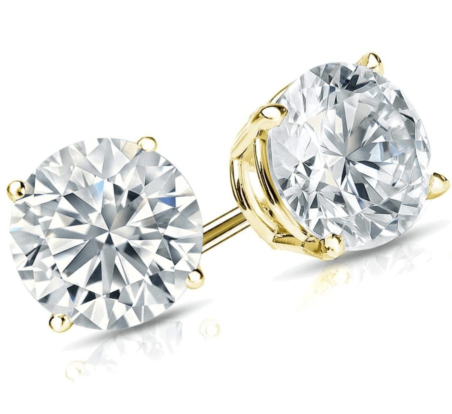 2 carat lab grown diamond earrings - Shilat 