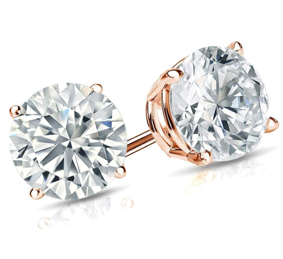 2 carat lab grown diamond earrings - Shilat 