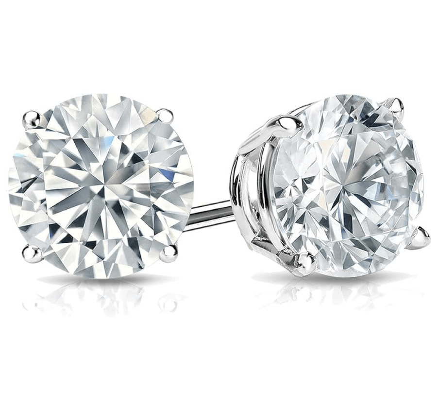 2 carat lab grown diamond earrings - Shilat 