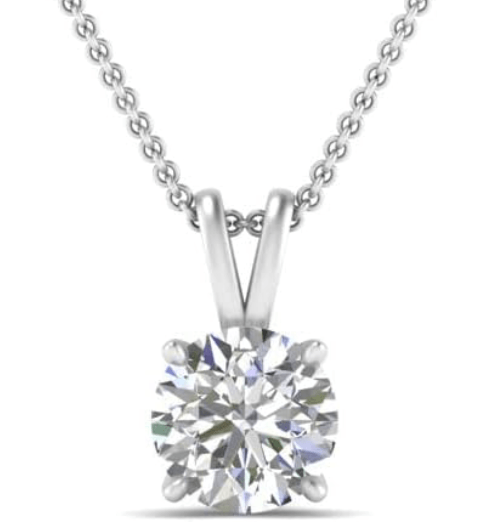 2 carat lab grown diamond necklace - Shilat 