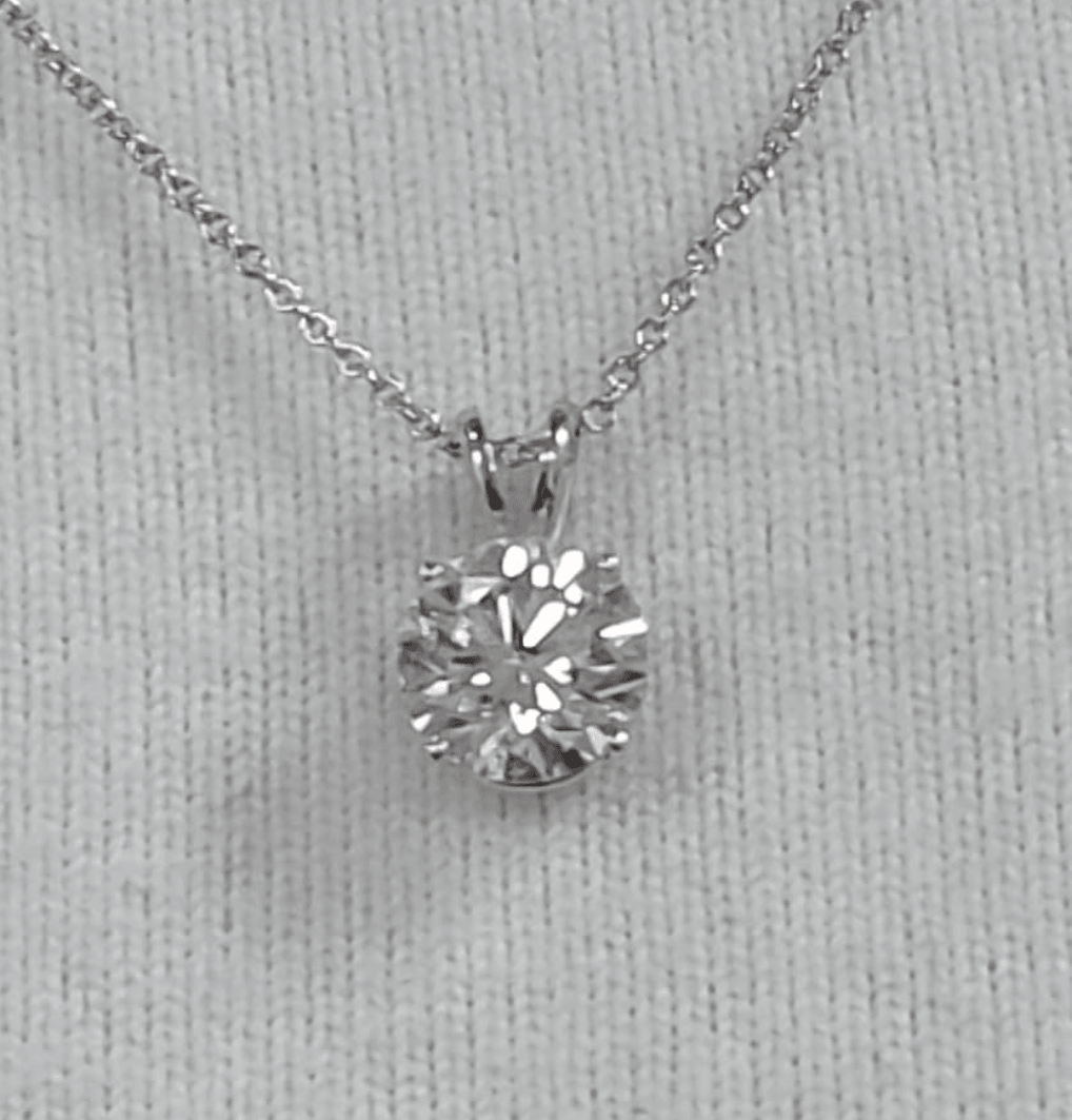 2 carat lab grown diamond necklace - Shilat 