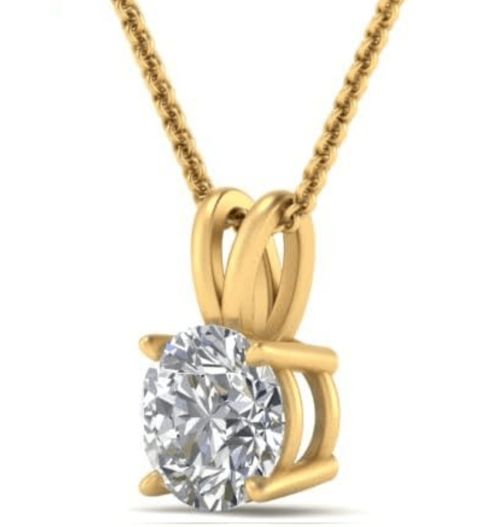 2 carat lab grown diamond necklace - Shilat 