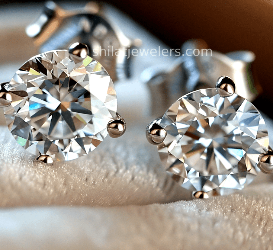 lab grown diamond earrings - Shilat