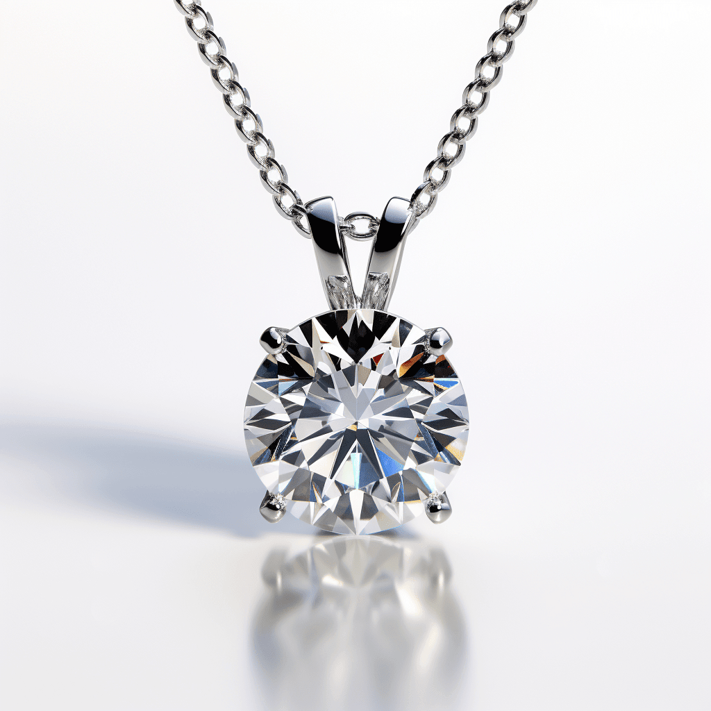 2.0ct lab grown diamond necklace - Shilat 