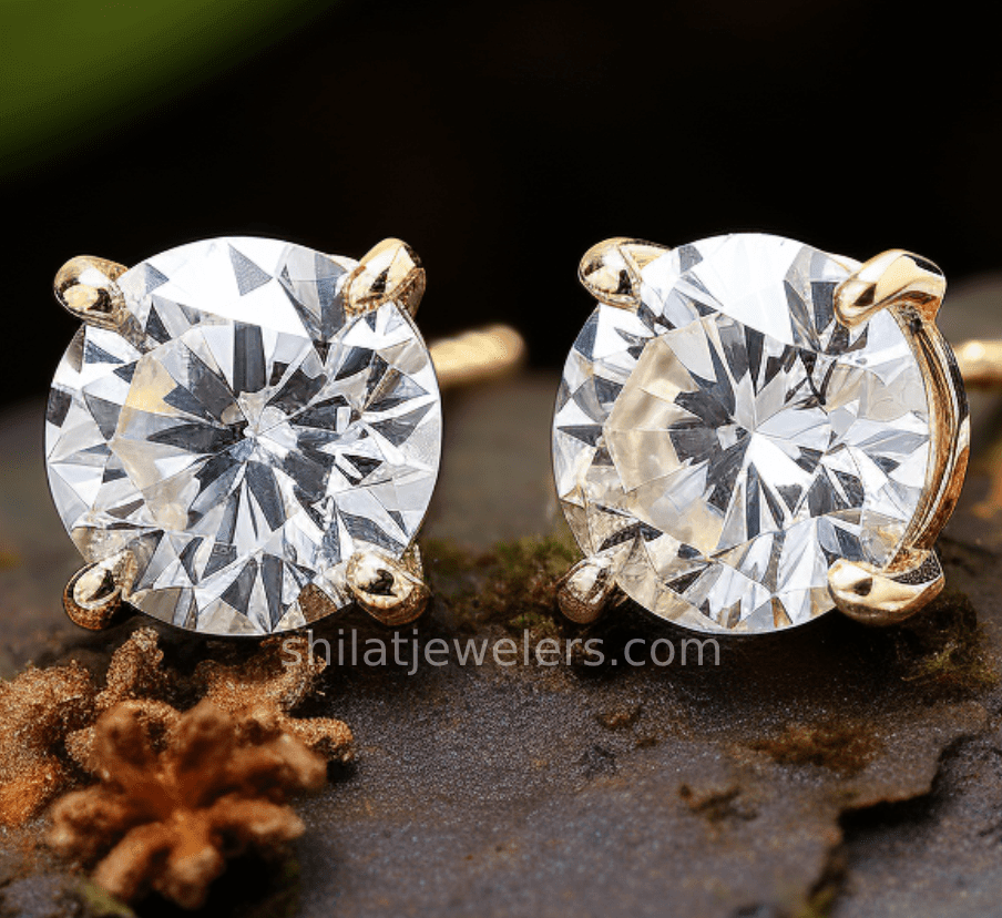 Lab grown diamond studs 2 carat