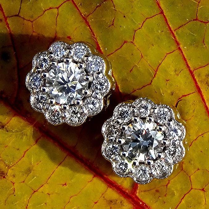 Round diamond Studs - Shilat