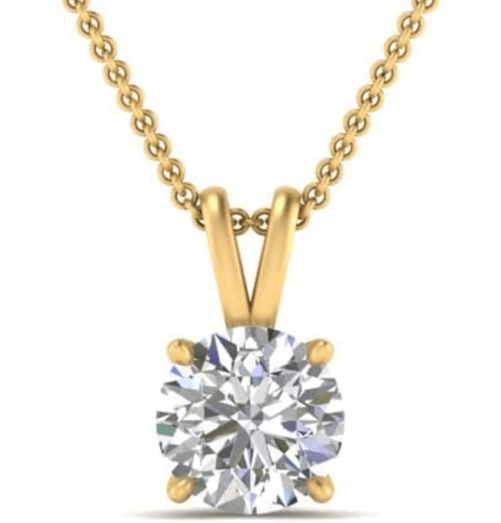 2 carat lab grown diamond necklace - Shilat 