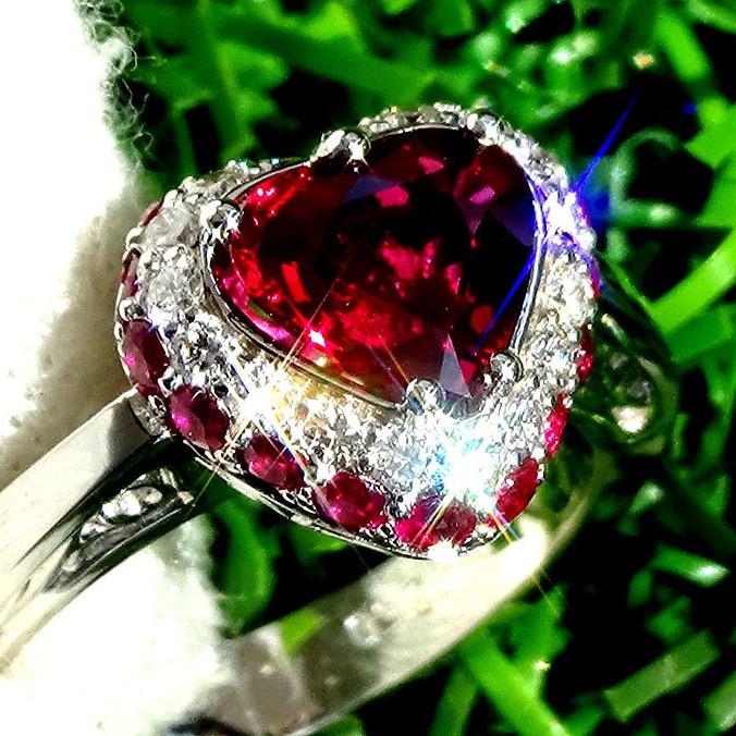 14k Red Ruby ring -Shilat