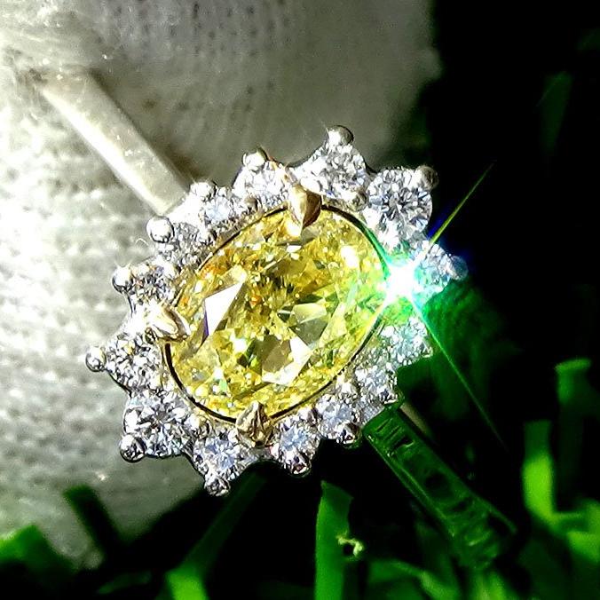  diamond ring yellow fancy - Shilat