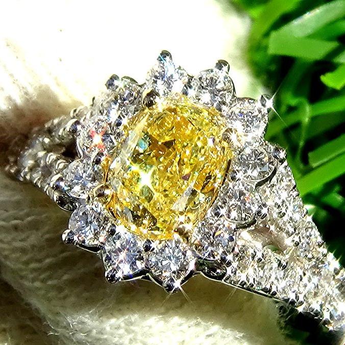 yellow diamond ring - Shilat