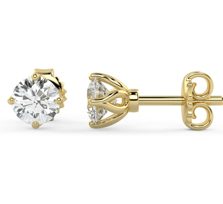 1 carat lab created diamond studs