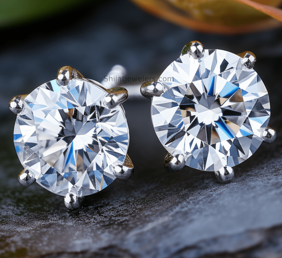 lab grown diamond earrings 1.08ct