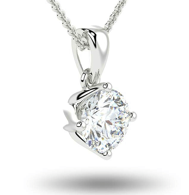 Lab created diamond pendant - Shilat 