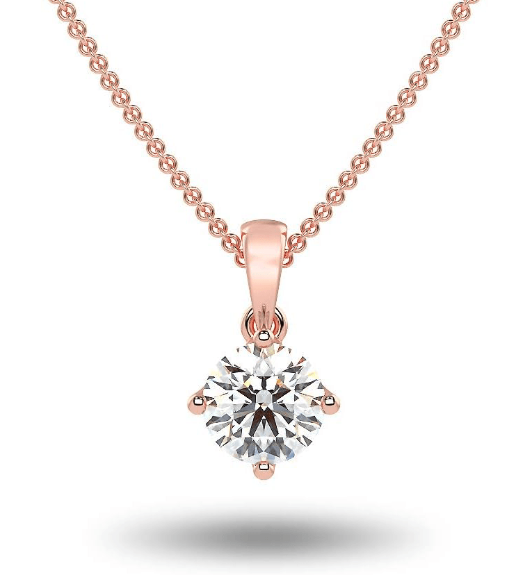 Lab created diamond pendant - Shilat 