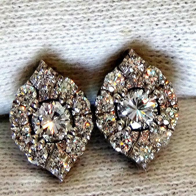 Ladies diamond earrings studs VS/G 0.71ct - Shilat 