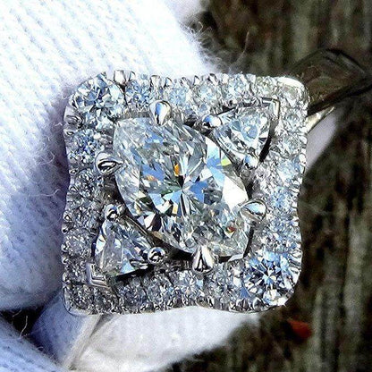 Diamond ring diamond ring 14k Natural - Shilat 