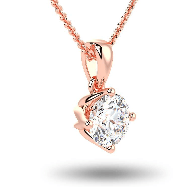 Lab created diamond pendant - Shilat 