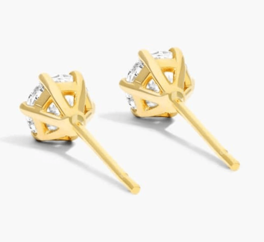 lab created 1ct diamond studs 