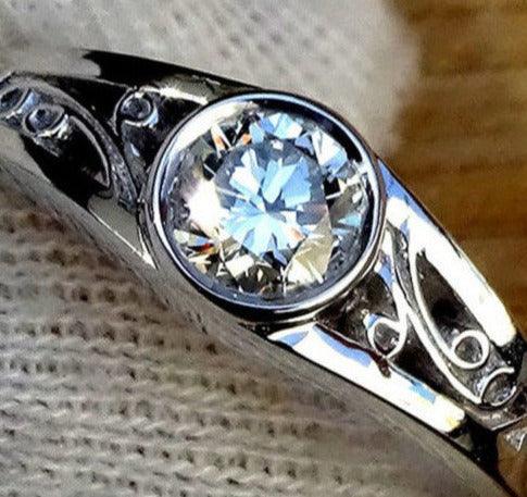 Custom engagement ring diamond 0.38ct 14k - Shilat 