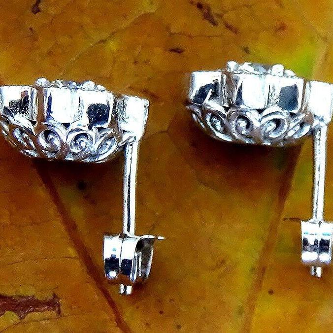 White gold diamond studs 0.71ct - Shilat 