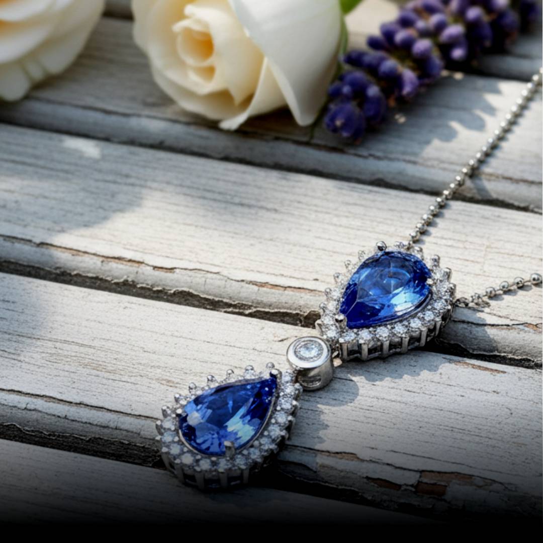 sapphire pendant 